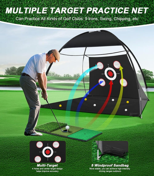 Home Golf Simulator & Practice Net System
