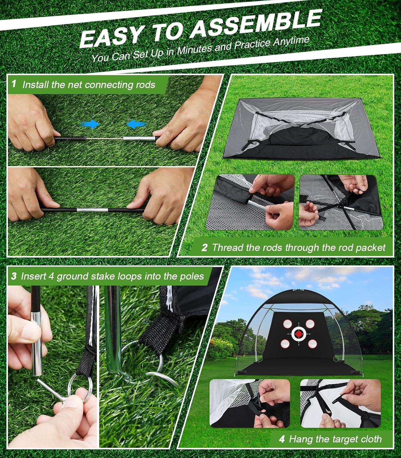 Home Golf Simulator & Practice Net System