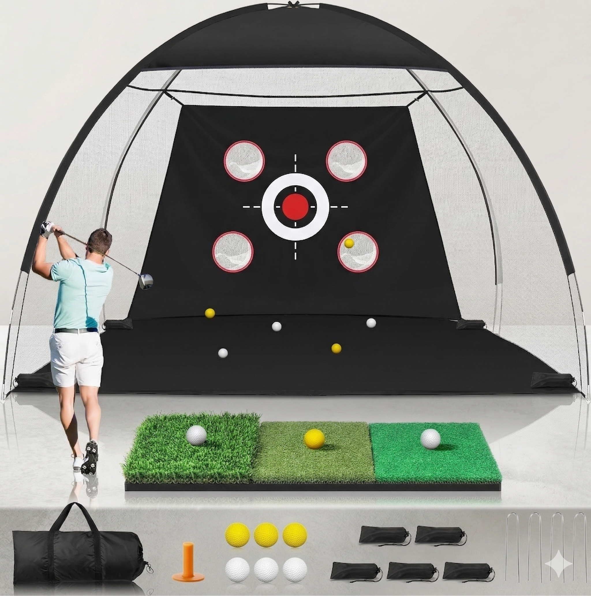 Home Golf Simulator & Practice Net System – Print and Par