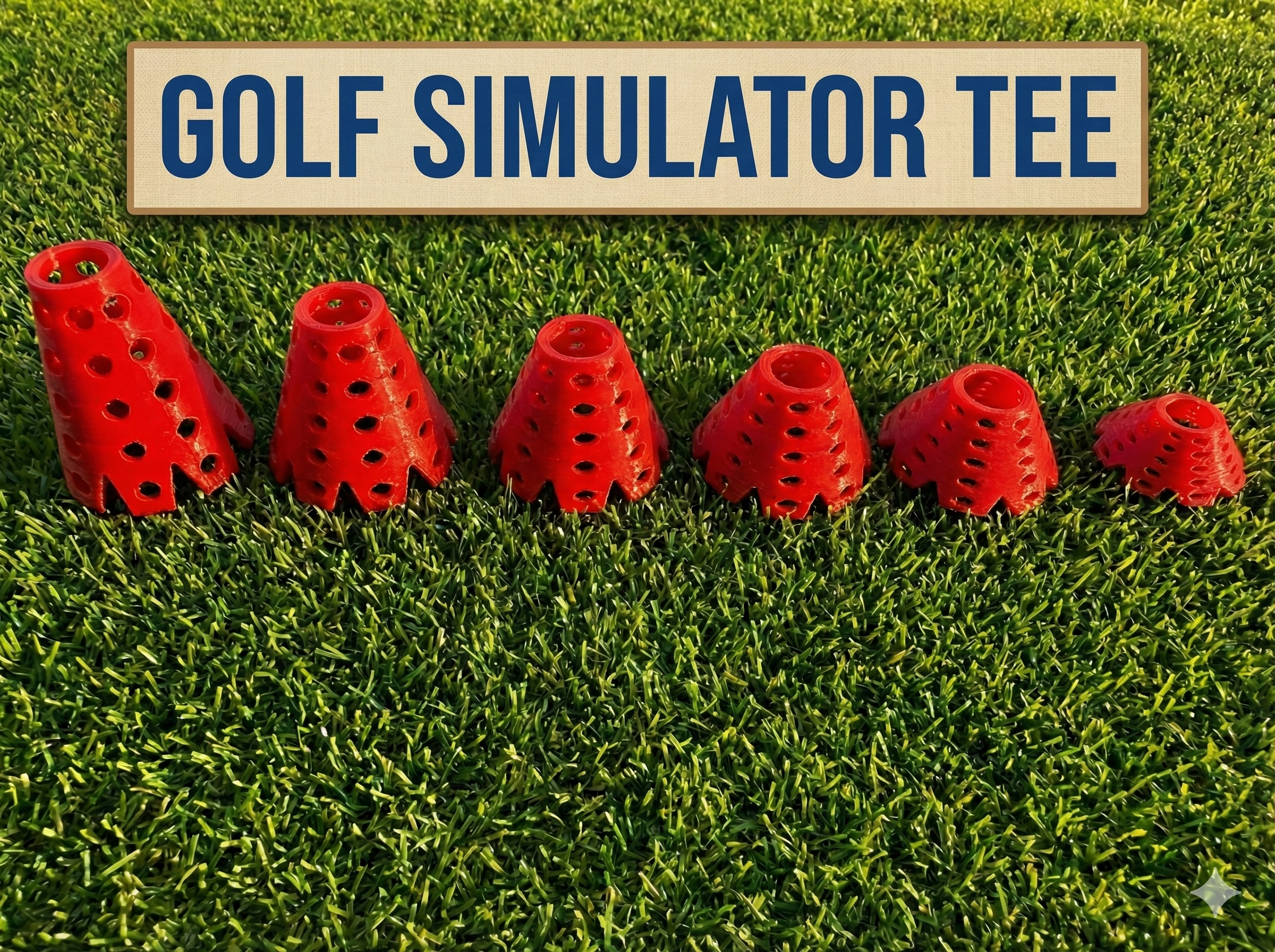 SimTee Golf Simulator Tee Set — 13 Colors Available