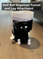 Funnel & Leg Attachment for Golf Ball Dispenser